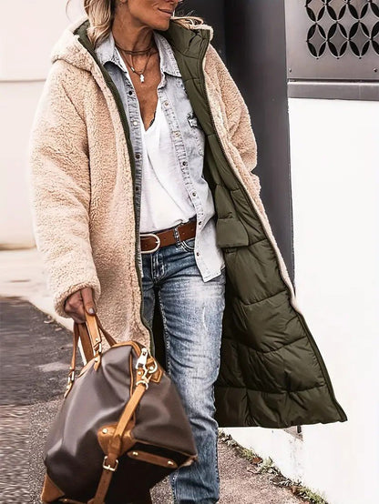 Women’s Long Fleece-Lined Coat