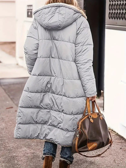 Women’s Long Fleece-Lined Coat