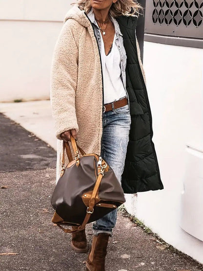 Women’s Long Fleece-Lined Coat