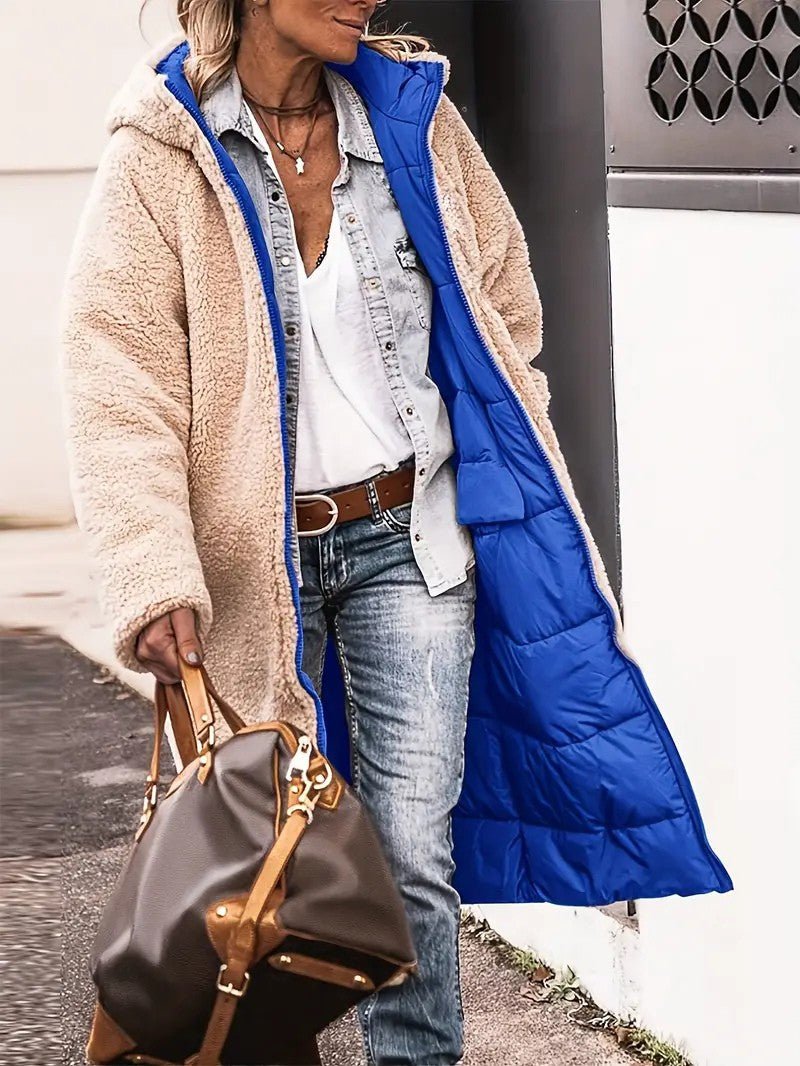 Women’s Long Fleece-Lined Coat