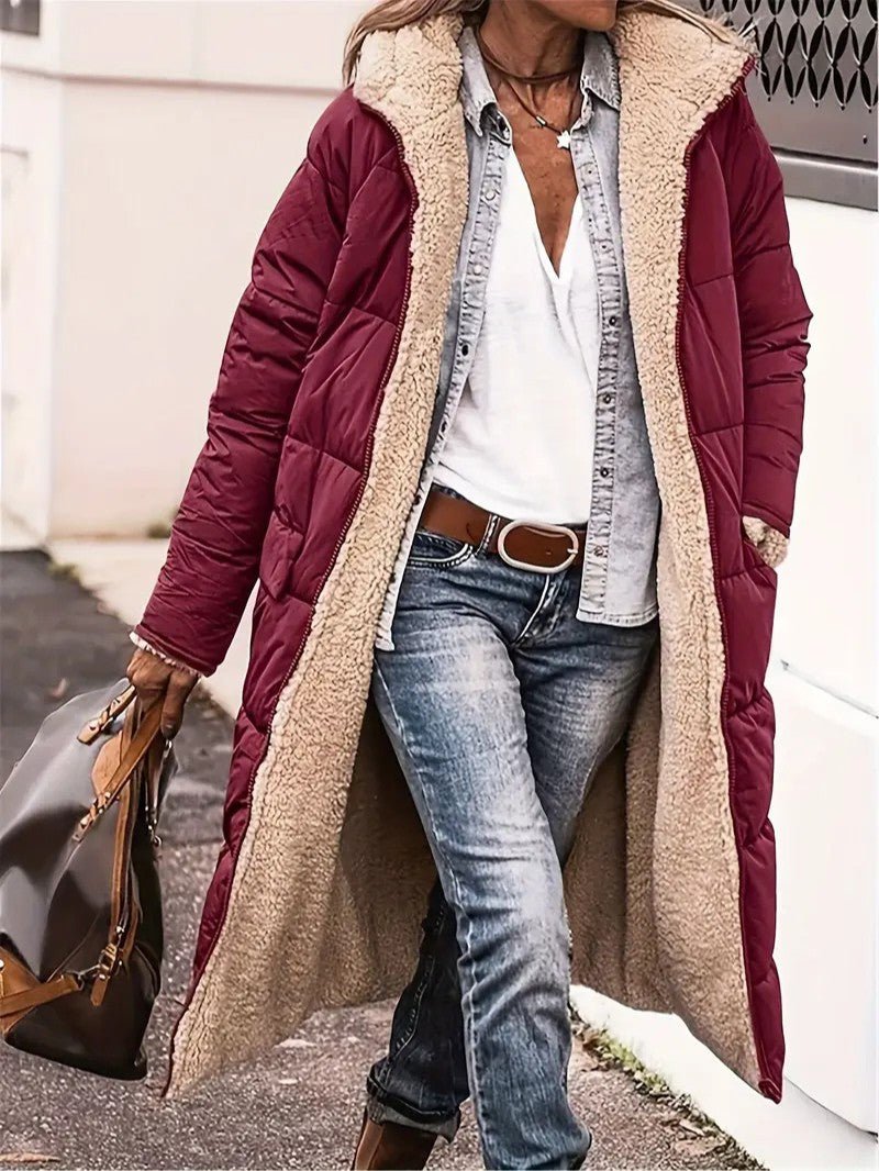Women’s Long Fleece-Lined Coat