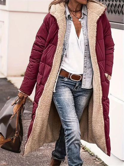 Women’s Long Fleece-Lined Coat