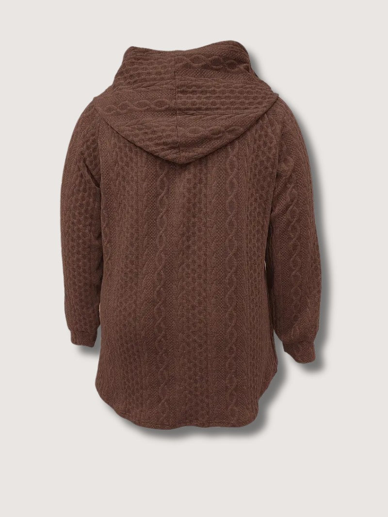 Women's Plus Size Casual Zip Coat