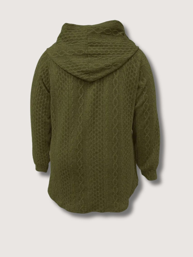 Women's Plus Size Casual Zip Coat