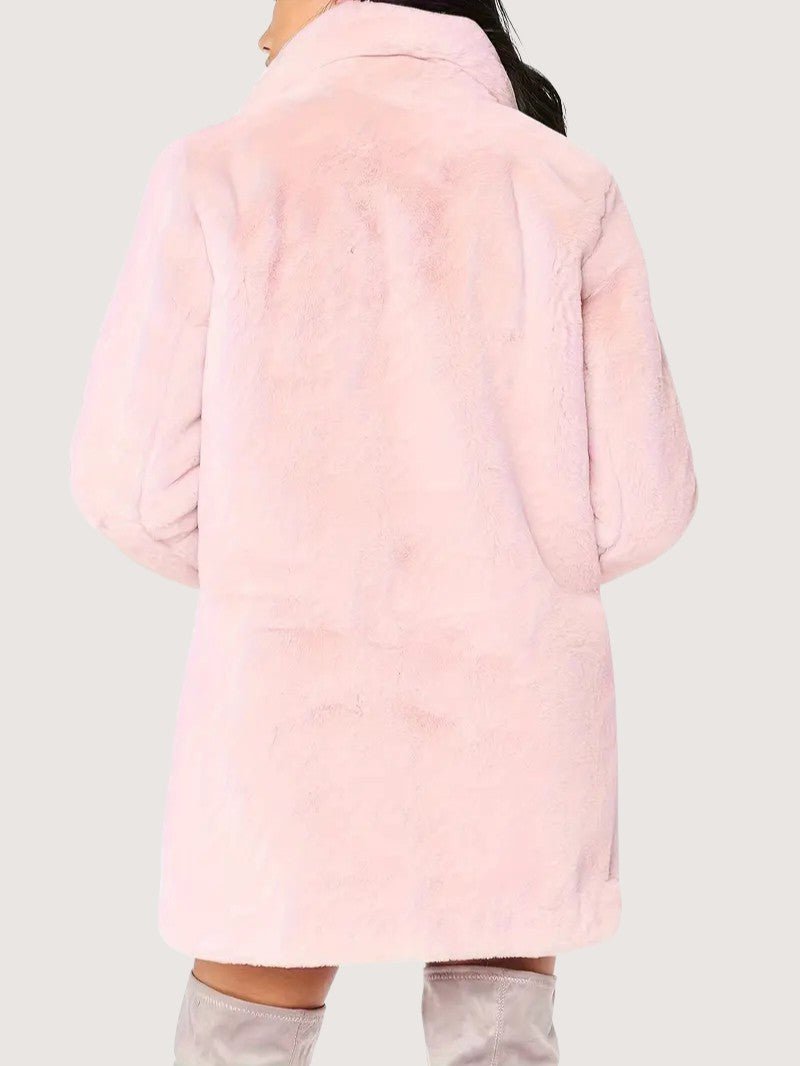 Women's Plush Button Winter Coat