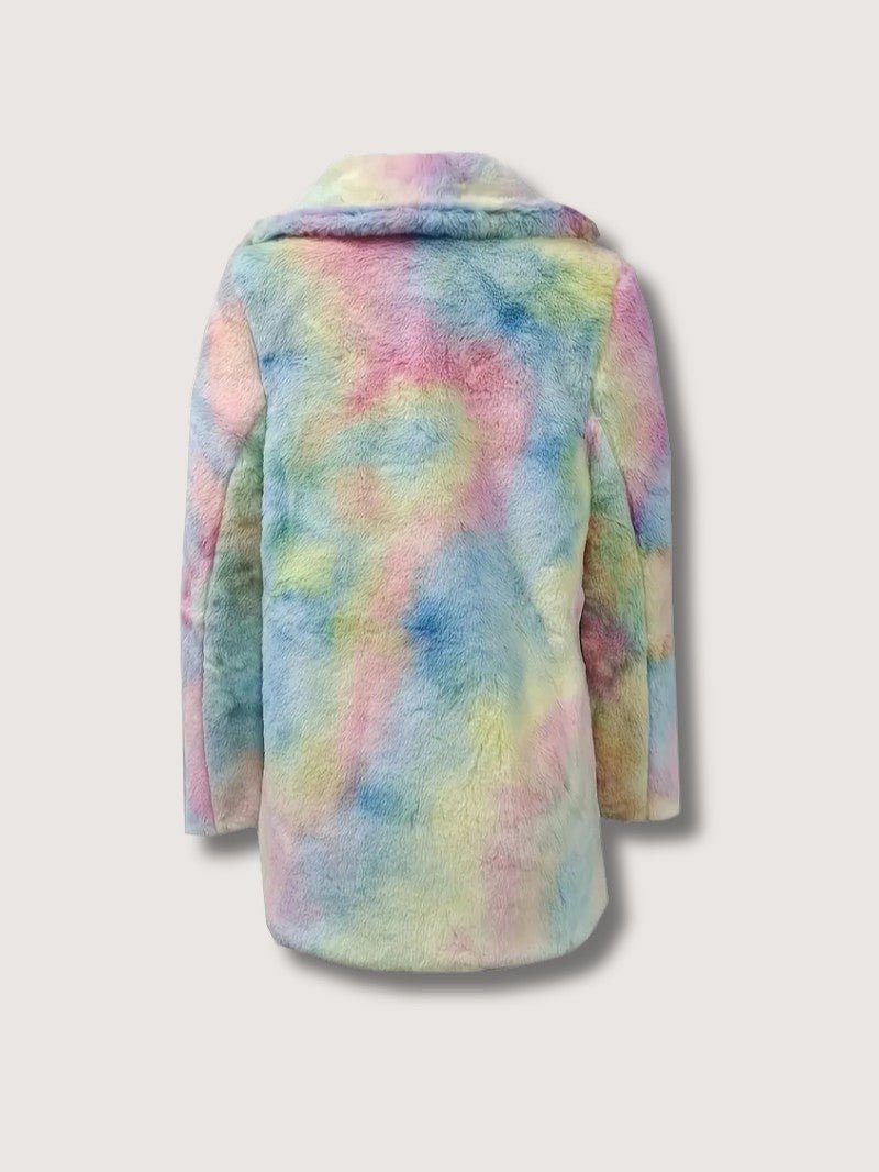 Women's Plush Button Winter Coat