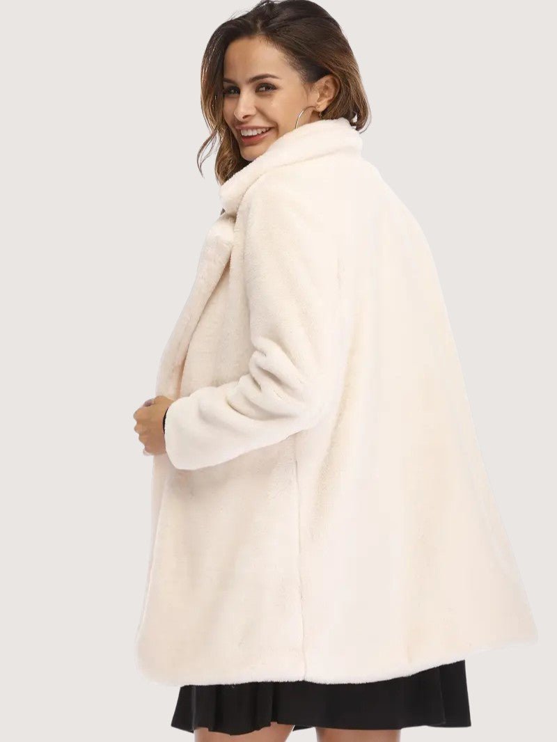 Women's Plush Button Winter Coat