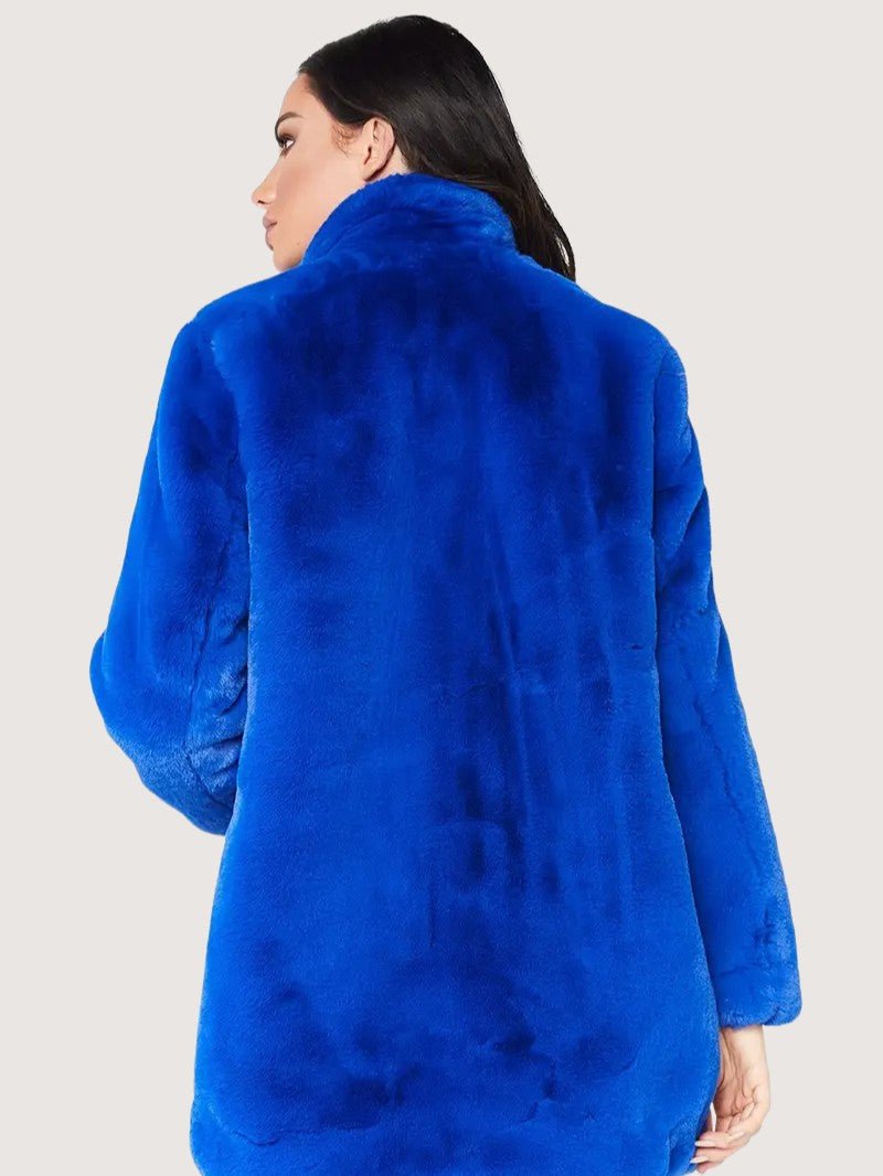 Women's Plush Button Winter Coat