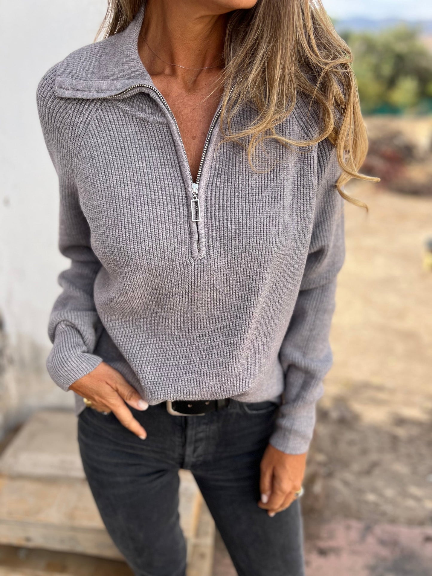 Women's V-Neck Sweater - Camille