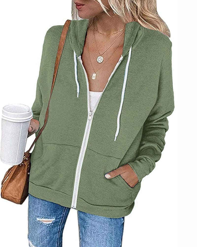 Women's Zipped Hoodie - Mila