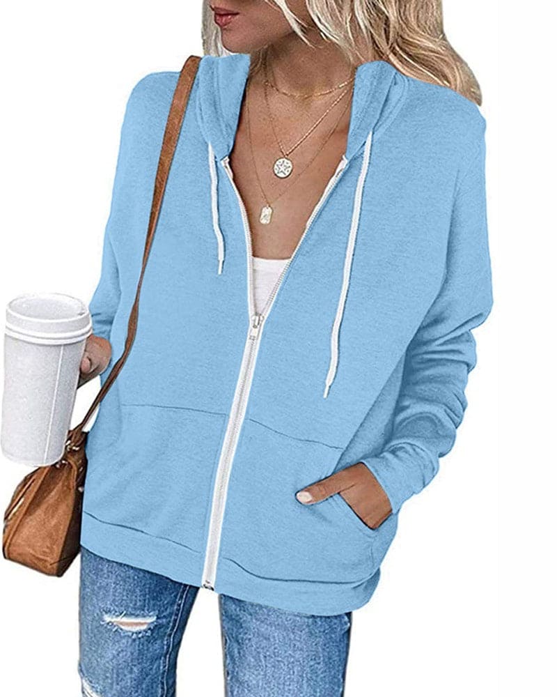 Women's Zipped Hoodie - Mila