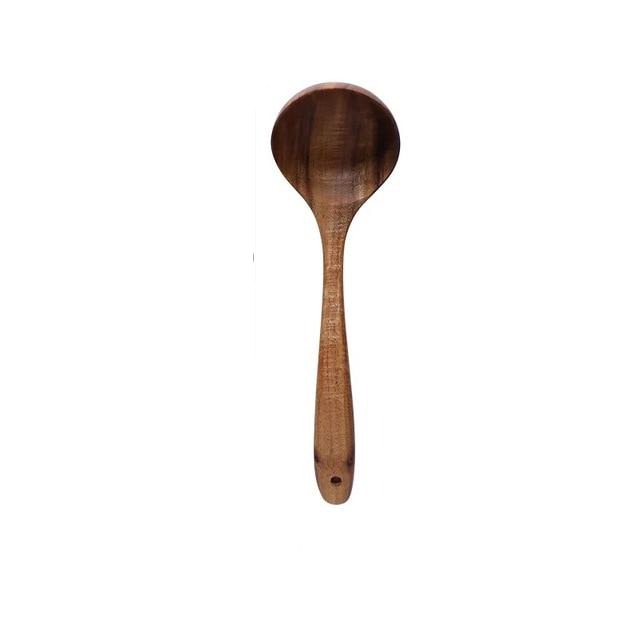 Natural Teak Cooking Utensil Set