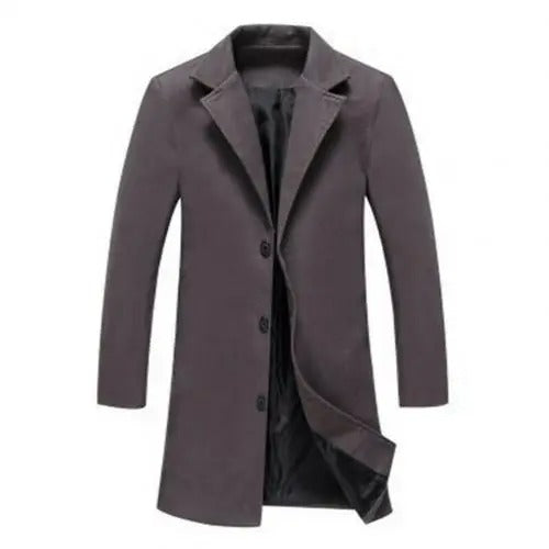 Woolen Men's Coat for Autumn and Winter - Tomas