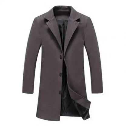 Woolen Men's Coat for Autumn and Winter - Tomas