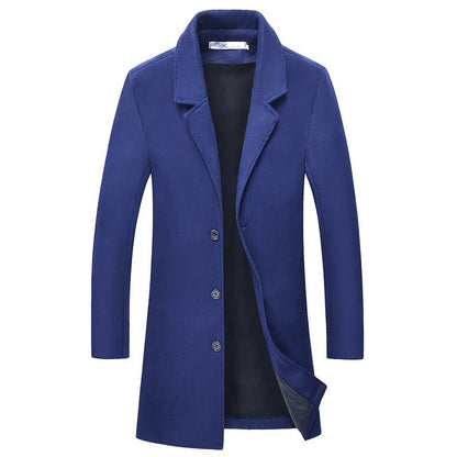 Woolen Men's Coat for Autumn and Winter - Tomas