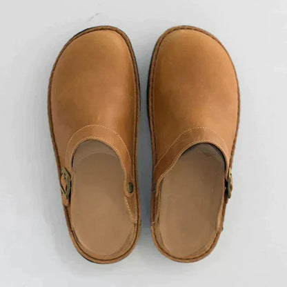 Orthopedic leather clogs