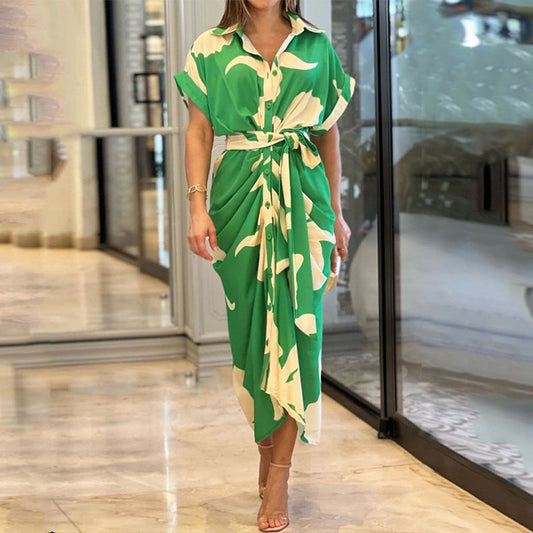 Chic Lightweight Drape Dress for Women - BritishElegance