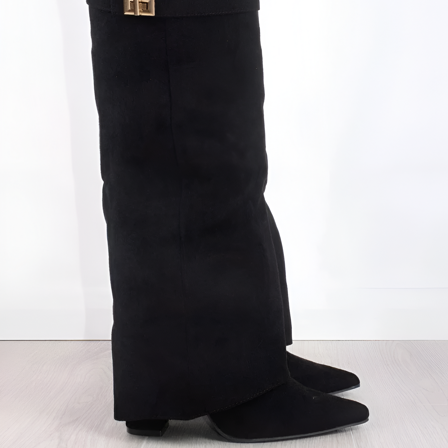 Ladies Soft Leather Low Heel Boots - BritishElegance