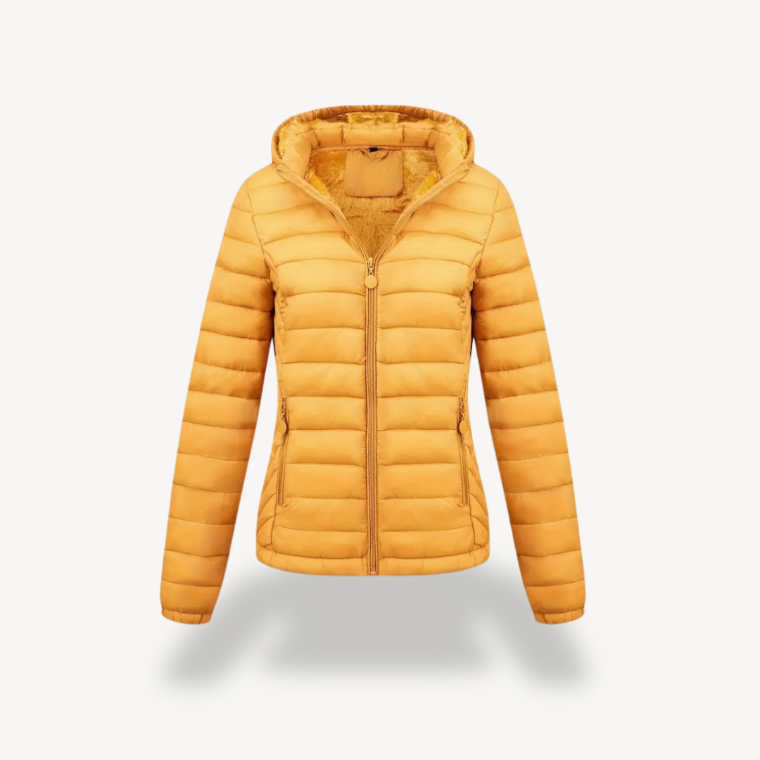 Women’s Quilted Puffer Jacket with Hood
