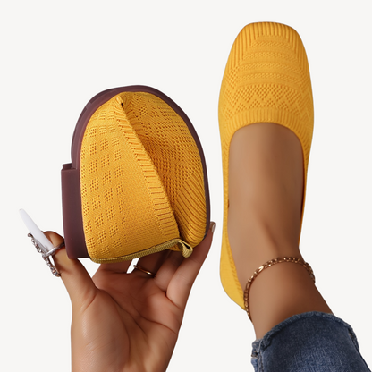Women's Orthopedic Square Toe Flats