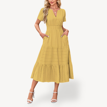 Tiered Midi Dress for Women