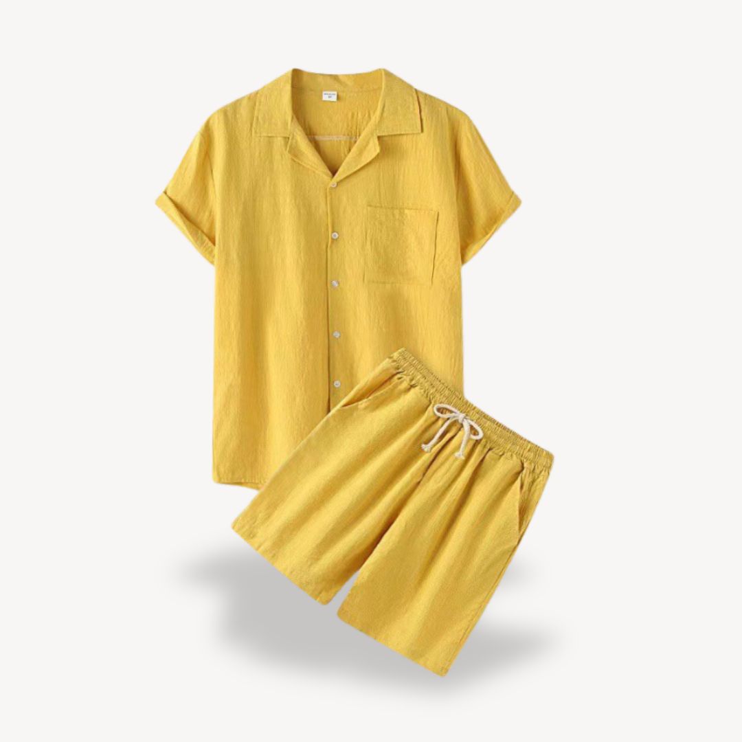 Men's Casual Linen Blend Outfit
