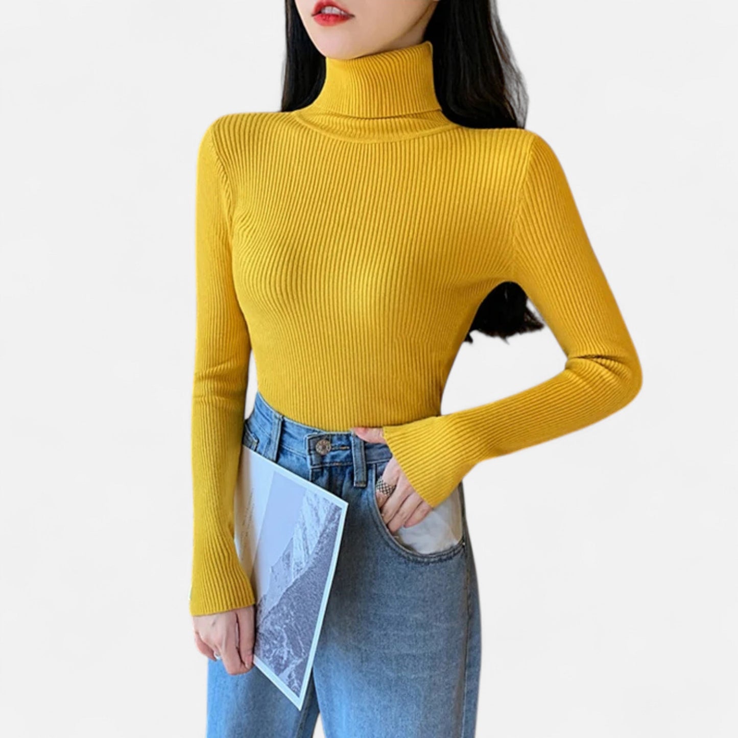Cassy | Women’s Turtleneck Sweater | Knitted