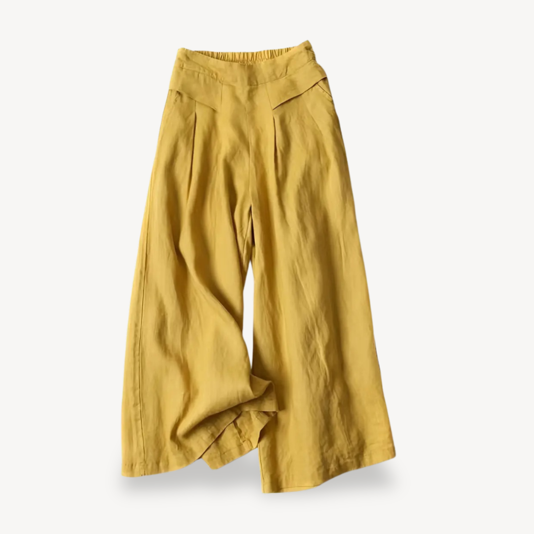 Women's Wide-Legged Linen Culottes
