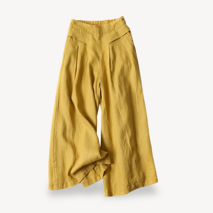 Women's Wide-Legged Linen Culottes