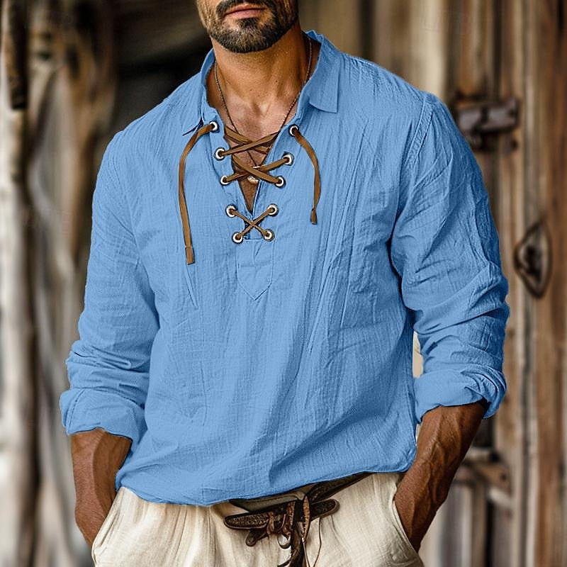 Classic Fit Mens Long Sleeve Casual Shirt