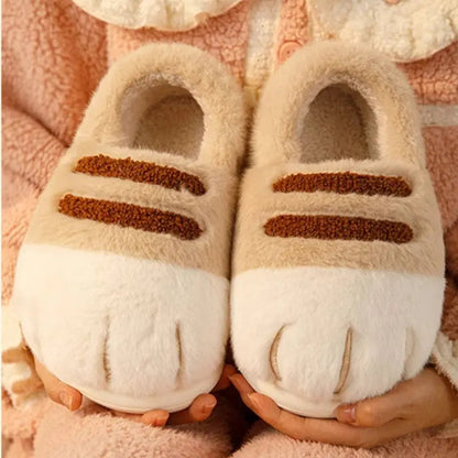 Pawdia | Cat Paw Slippers – Ultra-Soft Plush Animal Paw Slippers for Women & Men