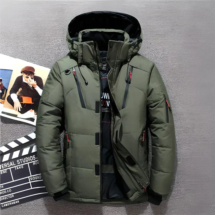 Modern hooded winter jacket, Mayo