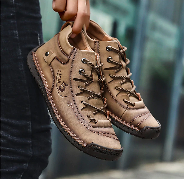 Classic Brown Leather Men's Shoes